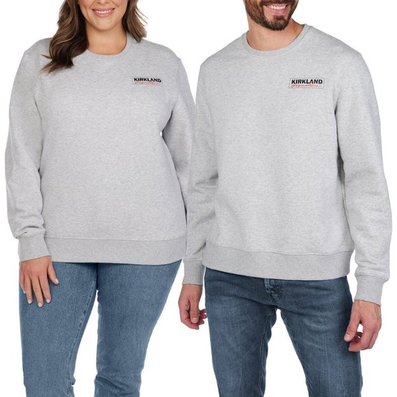 Kirkland Signature Unisex Branded Logo Crewneck Pullover NWT - Picture 1 of 5